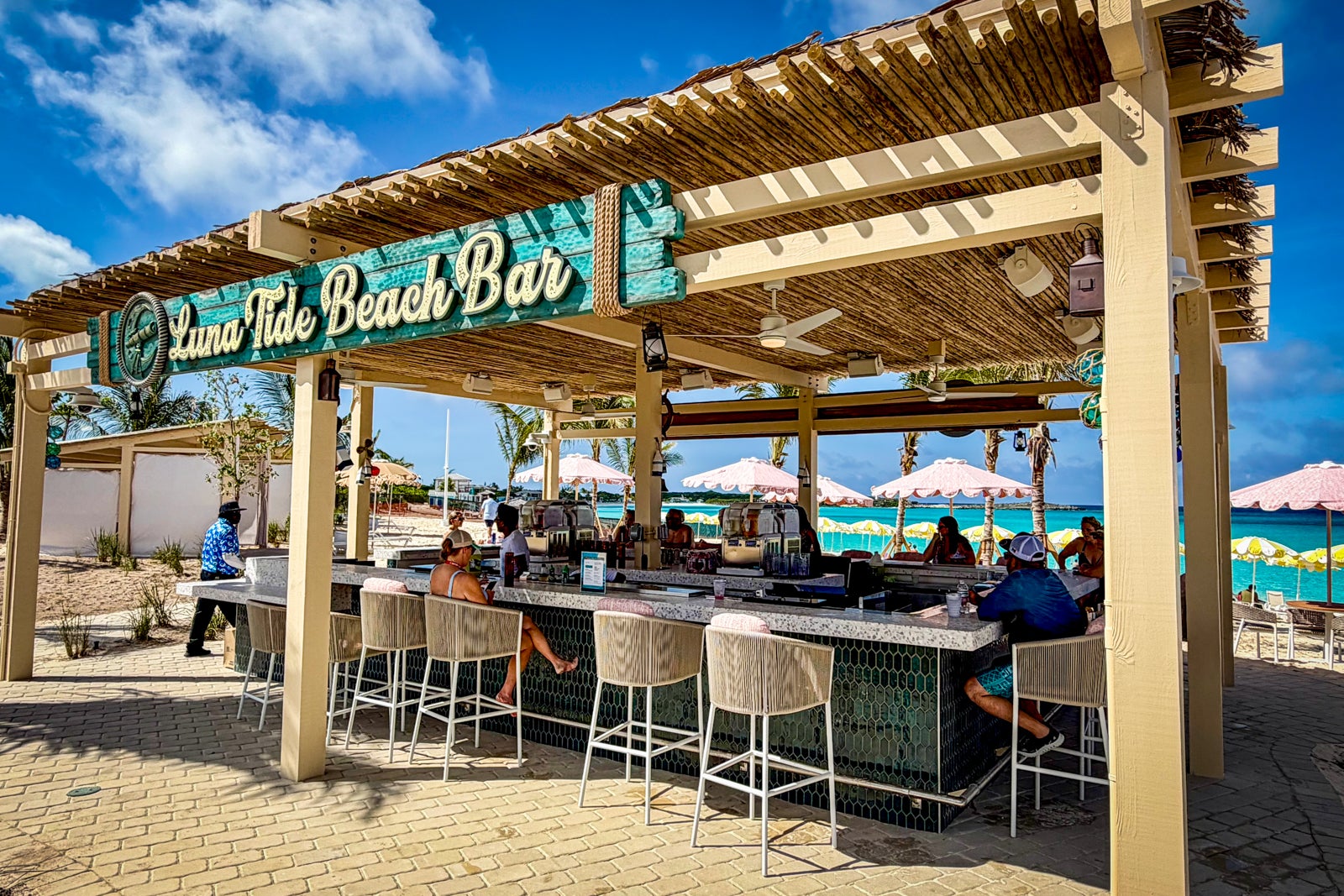The Tide Beach Bar at RelaxAway, Half Moon Cay.