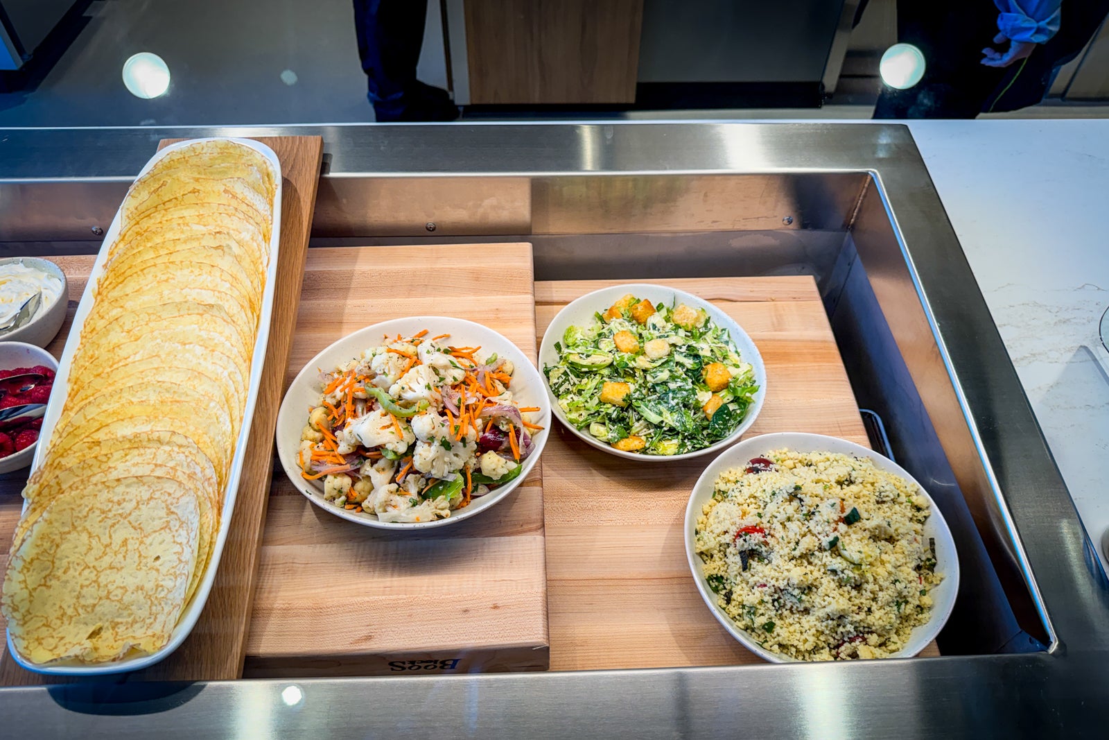 Alaska Lounge at Portland International Airport food