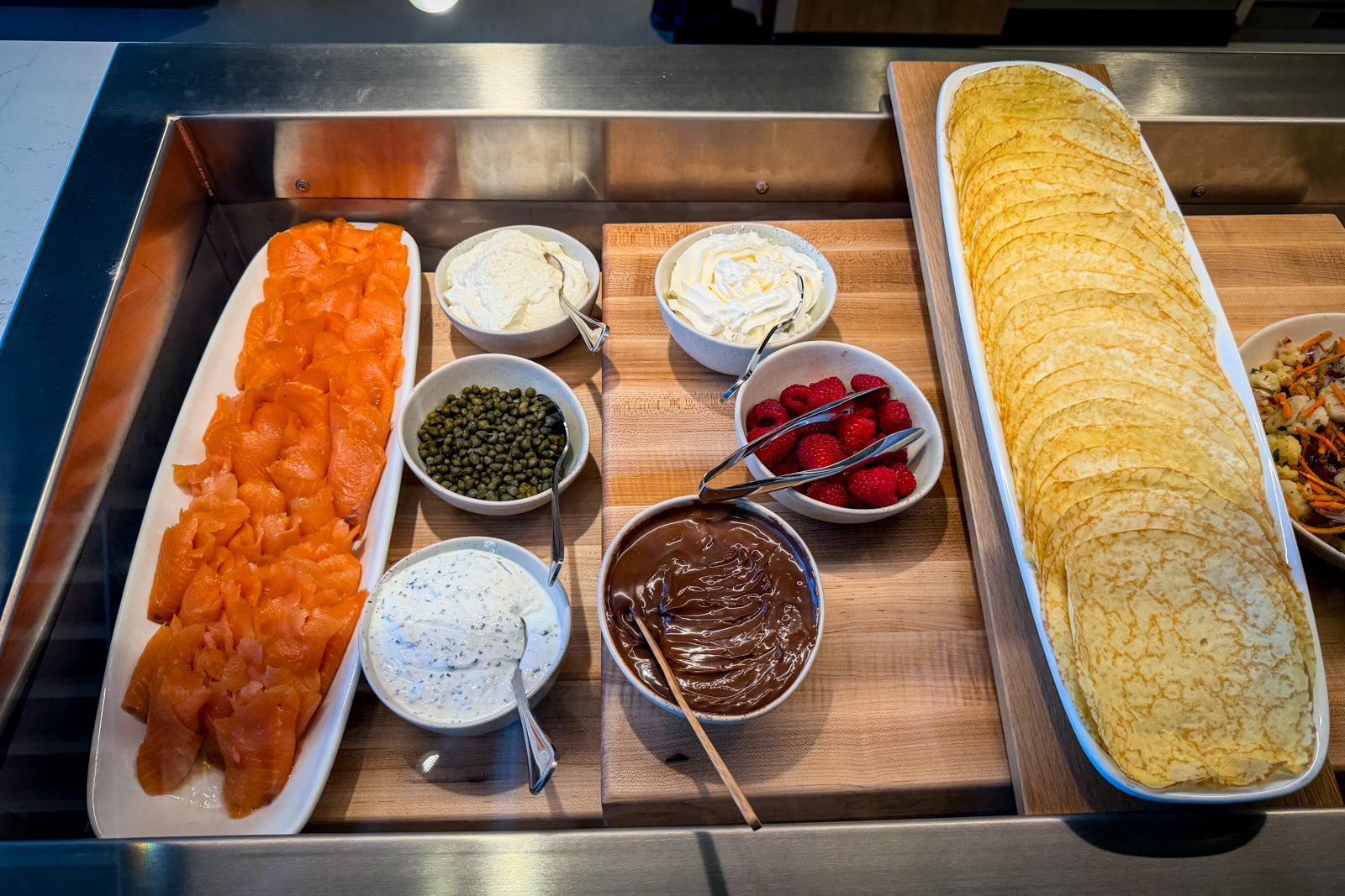 Alaska Lounge at Portland International Airport food