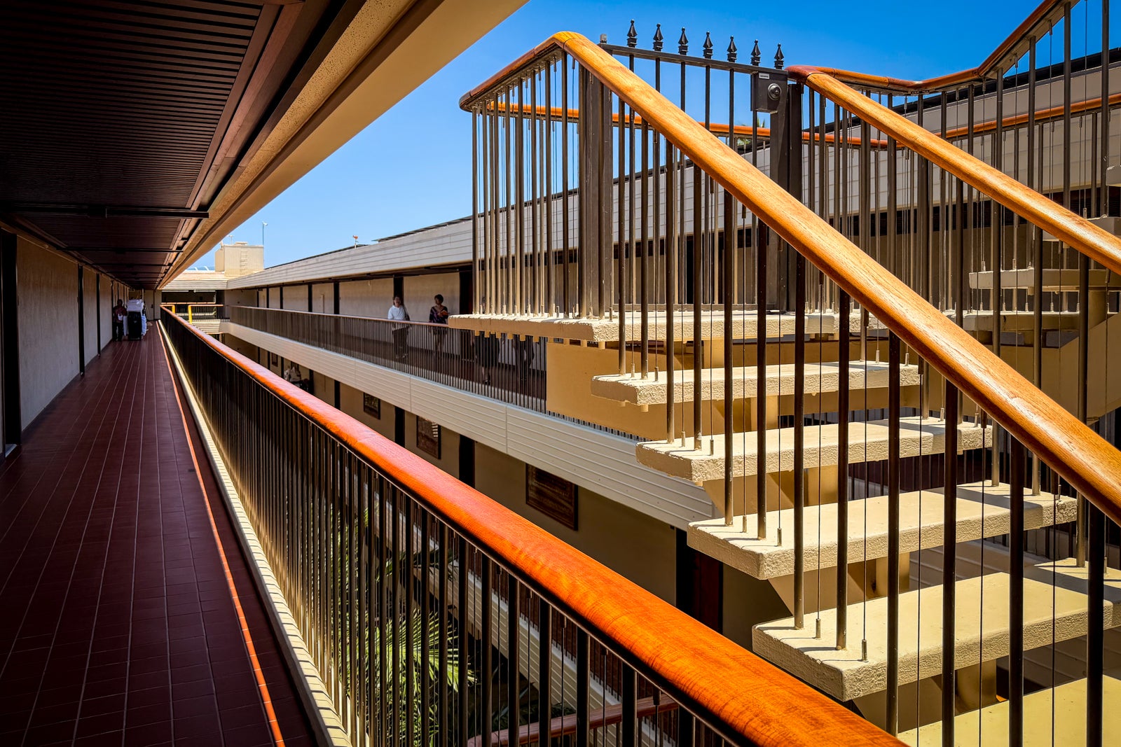 Mauna Kea Beach Hotel Handrail, House, Housing, Person, Railing, Staircase, Building