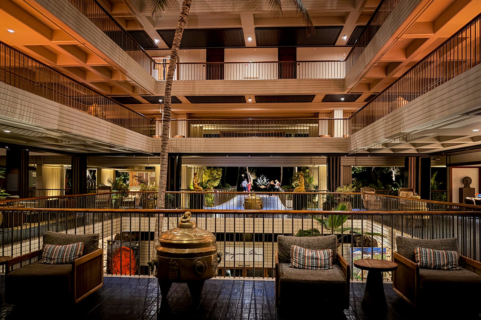 Mauna Kea Beach Hotel Couch, Desk, Foyer, Furniture, Indoors, Lounge, Person, Table, Chair