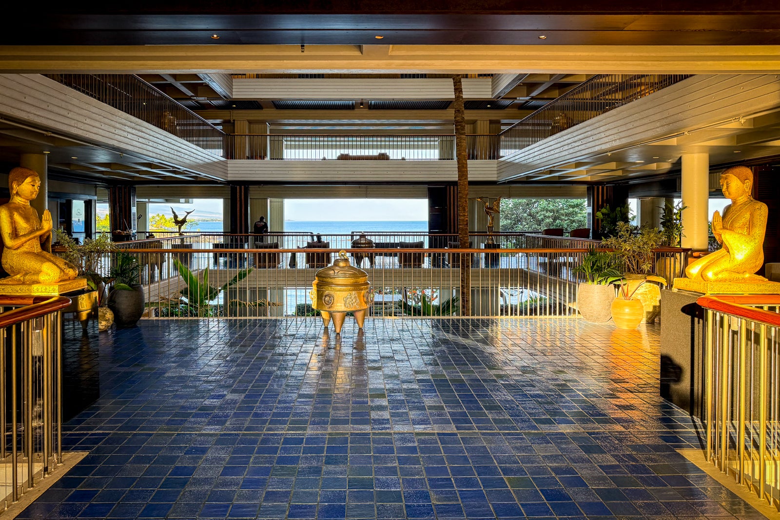 Mauna Kea Beach Hotel Bride, Female, Floor, Flooring, Handrail, Indoors, Person, Plant, Woman, Adult