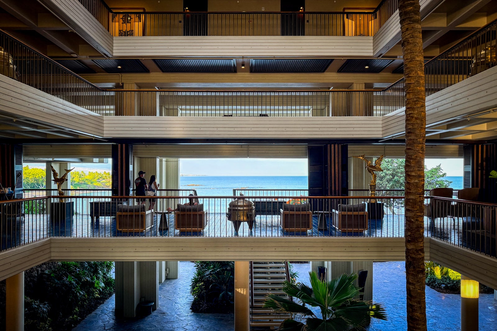 Mauna Kea Beach Hotel Flooring, Hat, Hotel, Indoors, Interior Design, Person, Plant, Resort, Floor