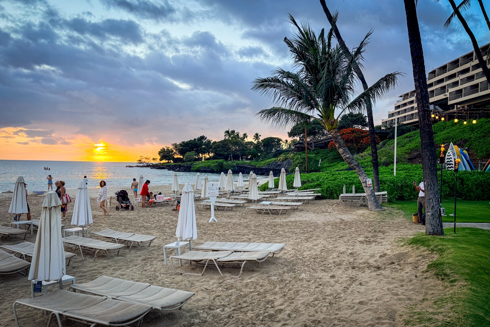 Mauna Kea Beach Hotel Nature, Outdoors, Palm Tree, Person, Scenery, Shelter, Sky, Summer, Tree, Hotel