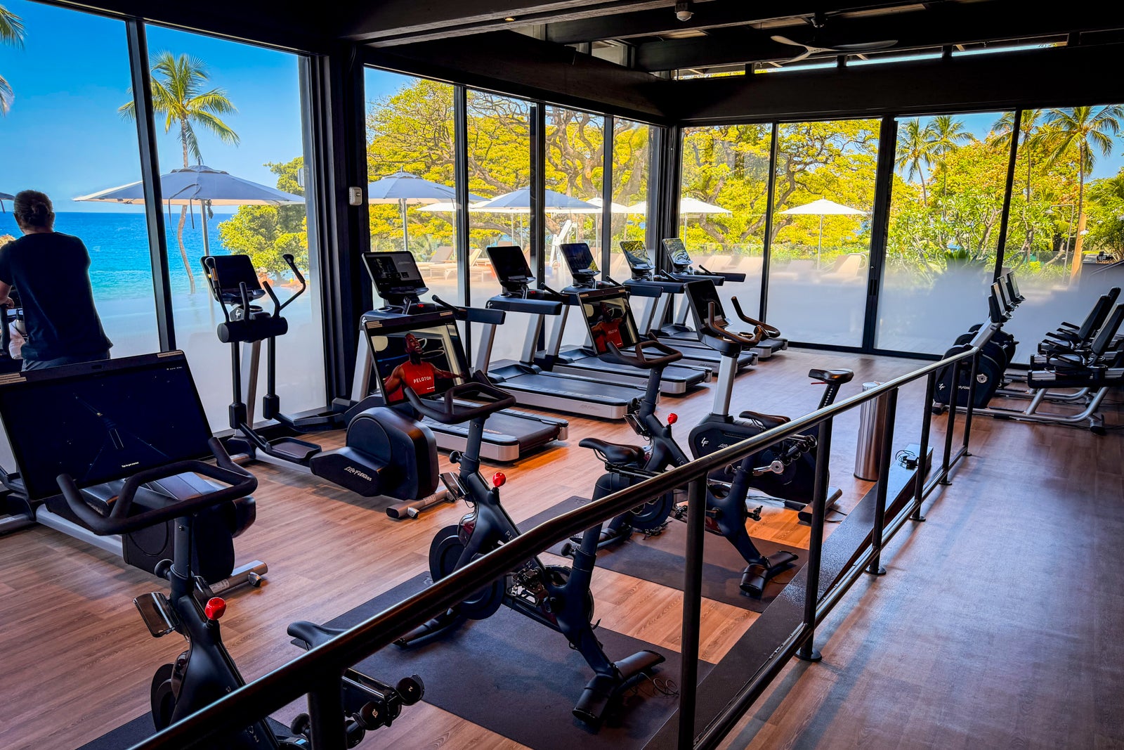 Mauna Kea Beach Hotel Fitness, Lamp, Male, Man, Person, Sport, Working Out, Adult