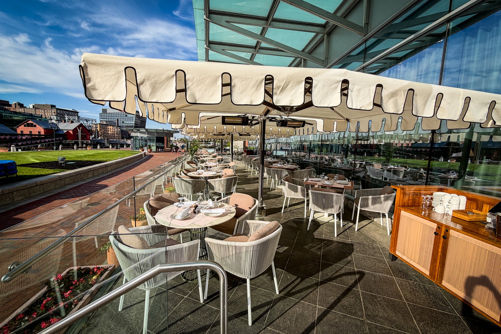Matria outdoor patio at InterContinental Boston.