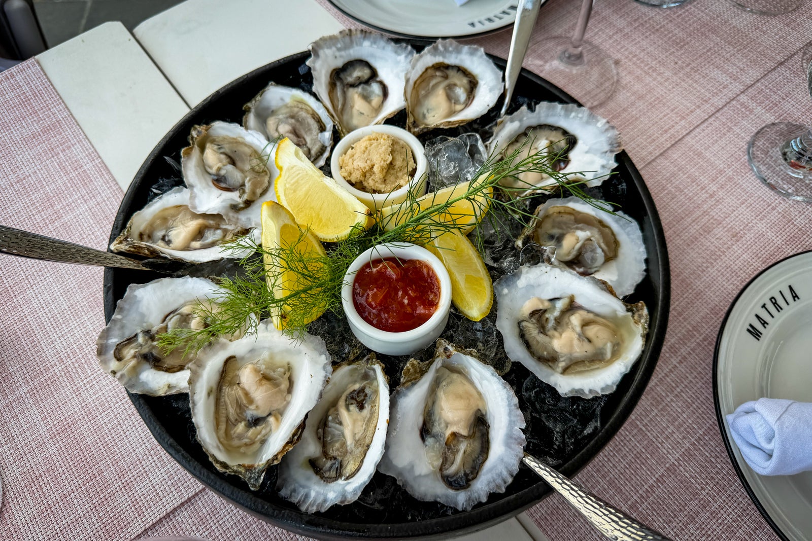 Oysters at InterContinental Boston.