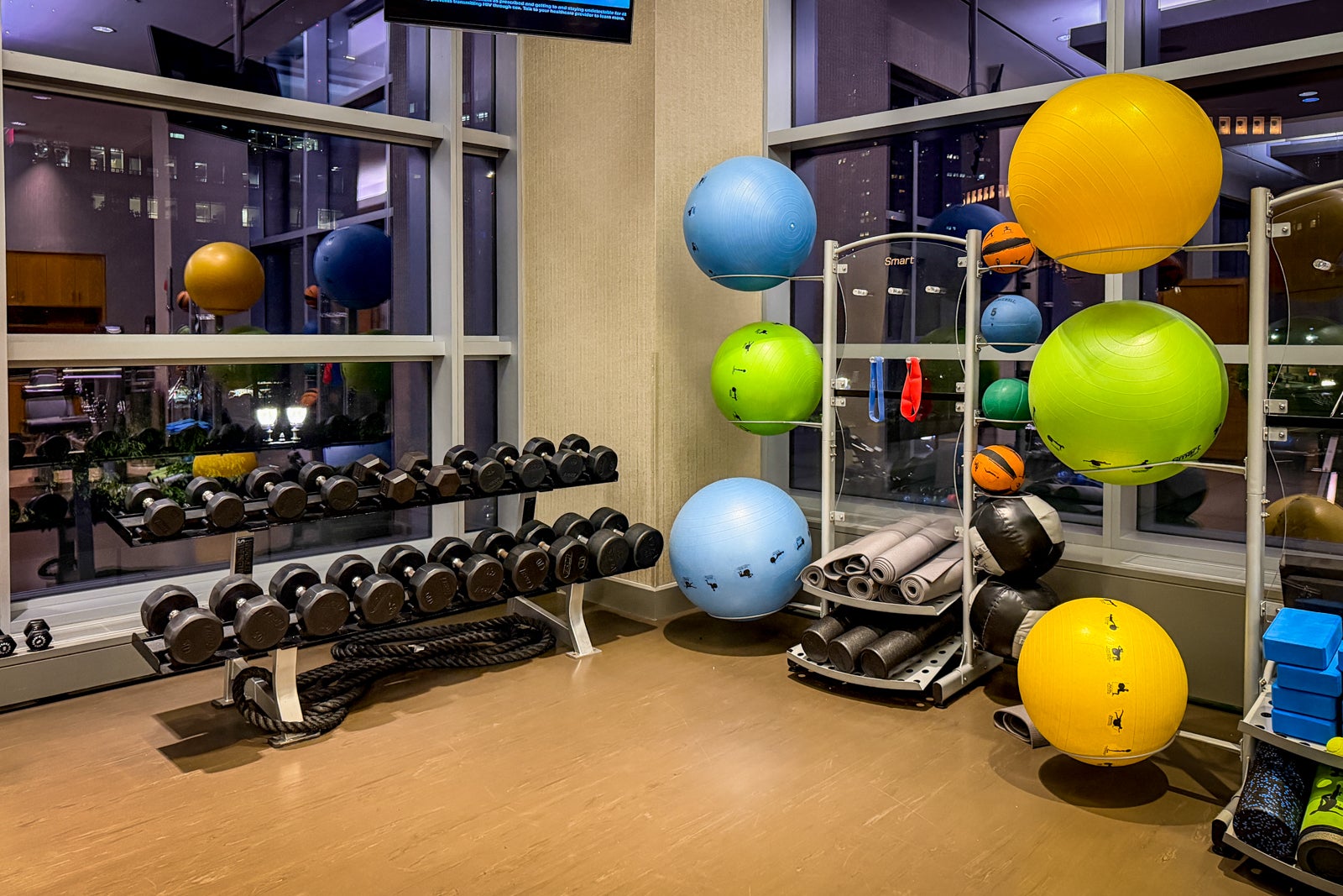 InterContinental Boston fitness center.
