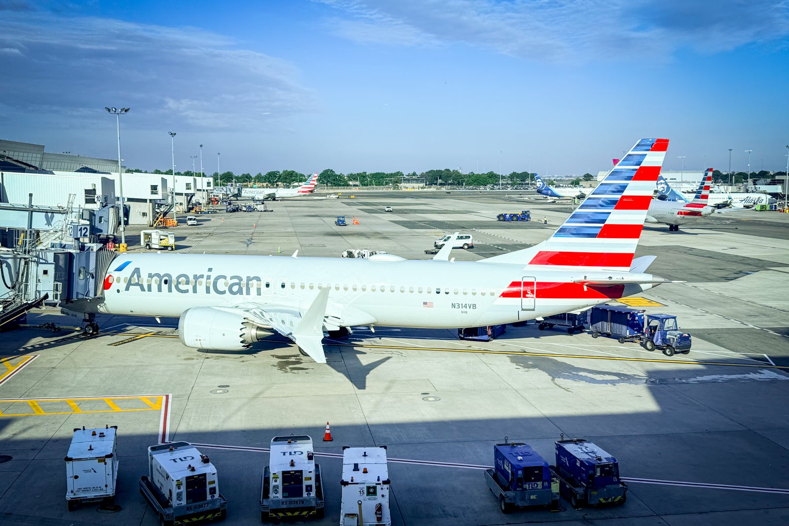American Airlines jet.