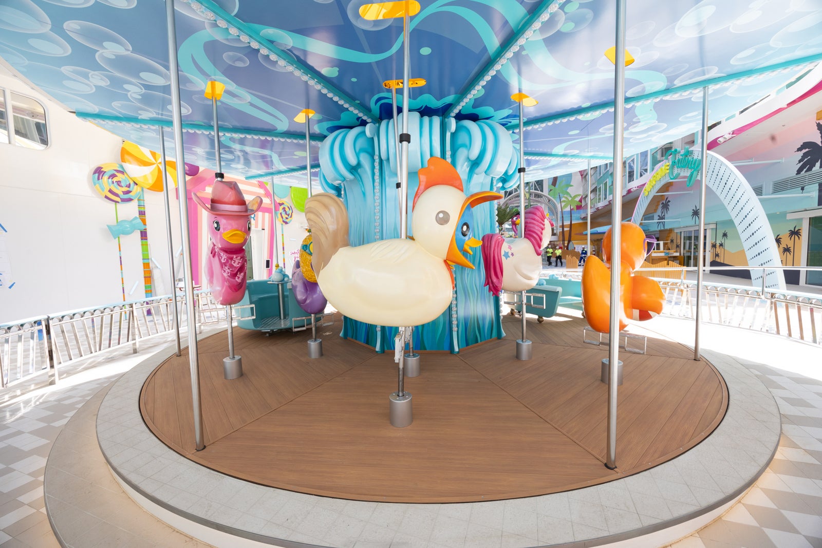 A merry-go-round on Royal Caribbean's Legend of the Seas