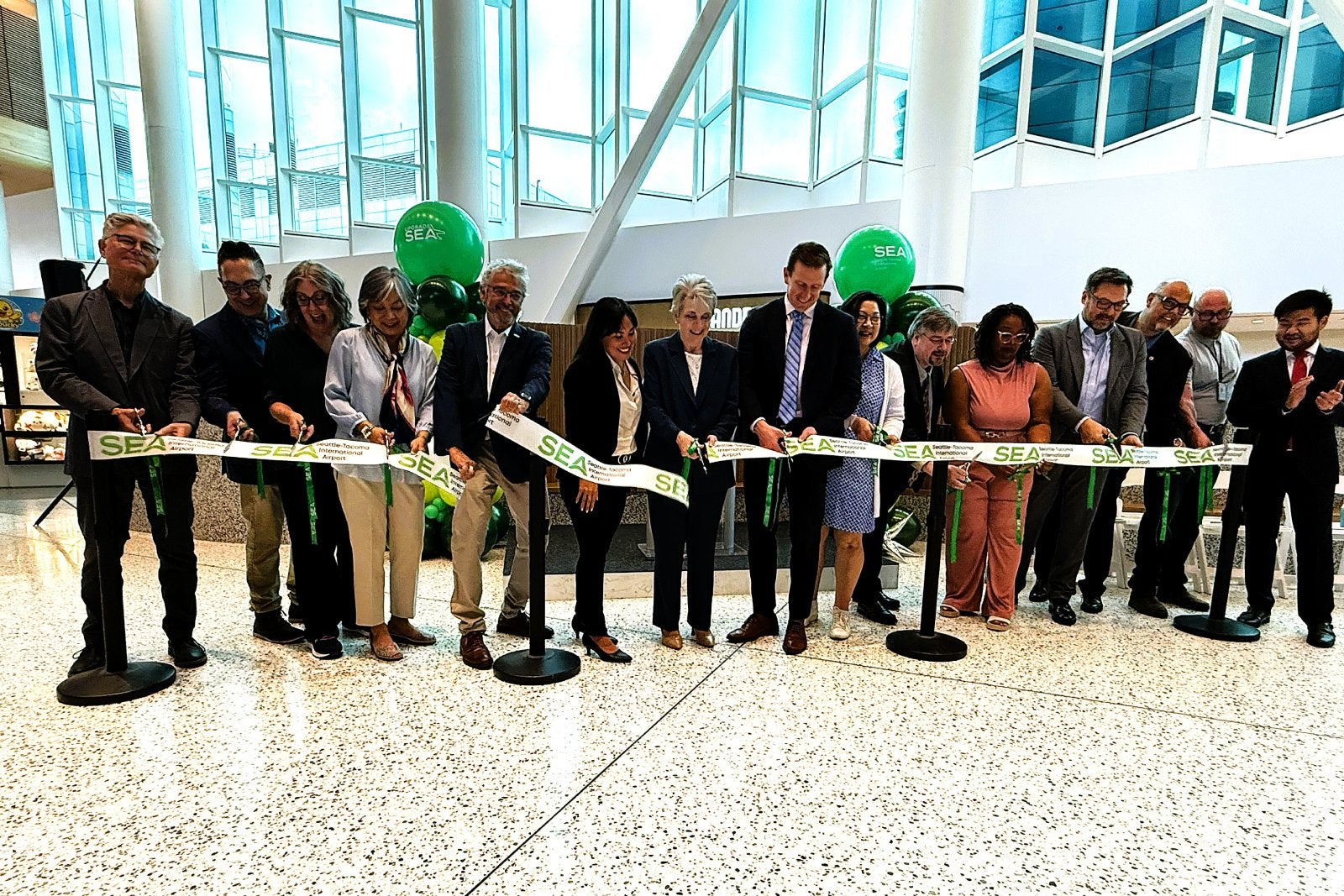 Ribbon Cutting Concourse at C