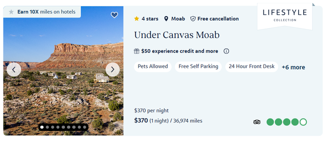 Capital One Travel Under Canvas Moab