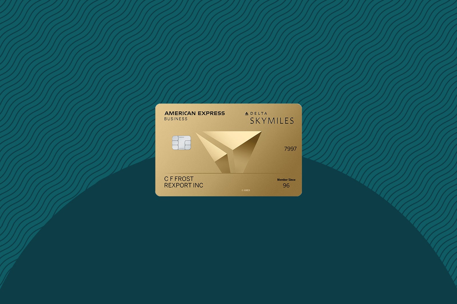 Delta SkyMiles Gold Business card art