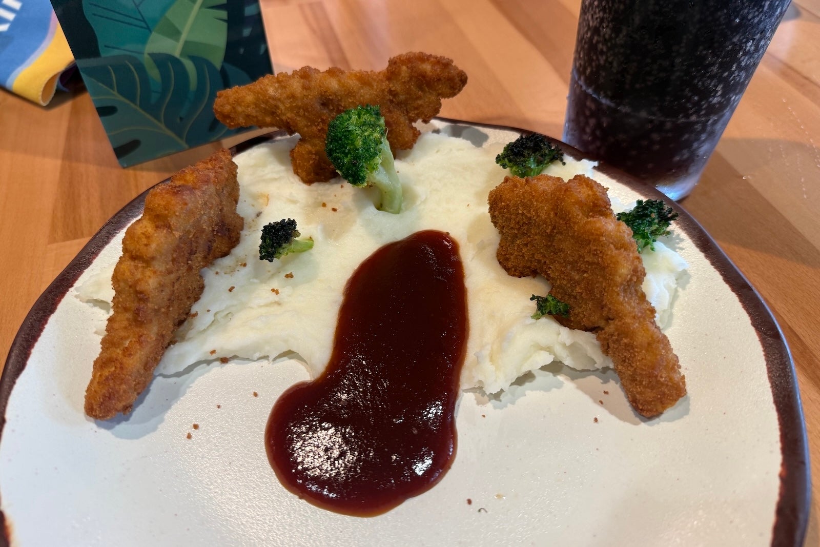 dinosaur-shaped chicken nuggets