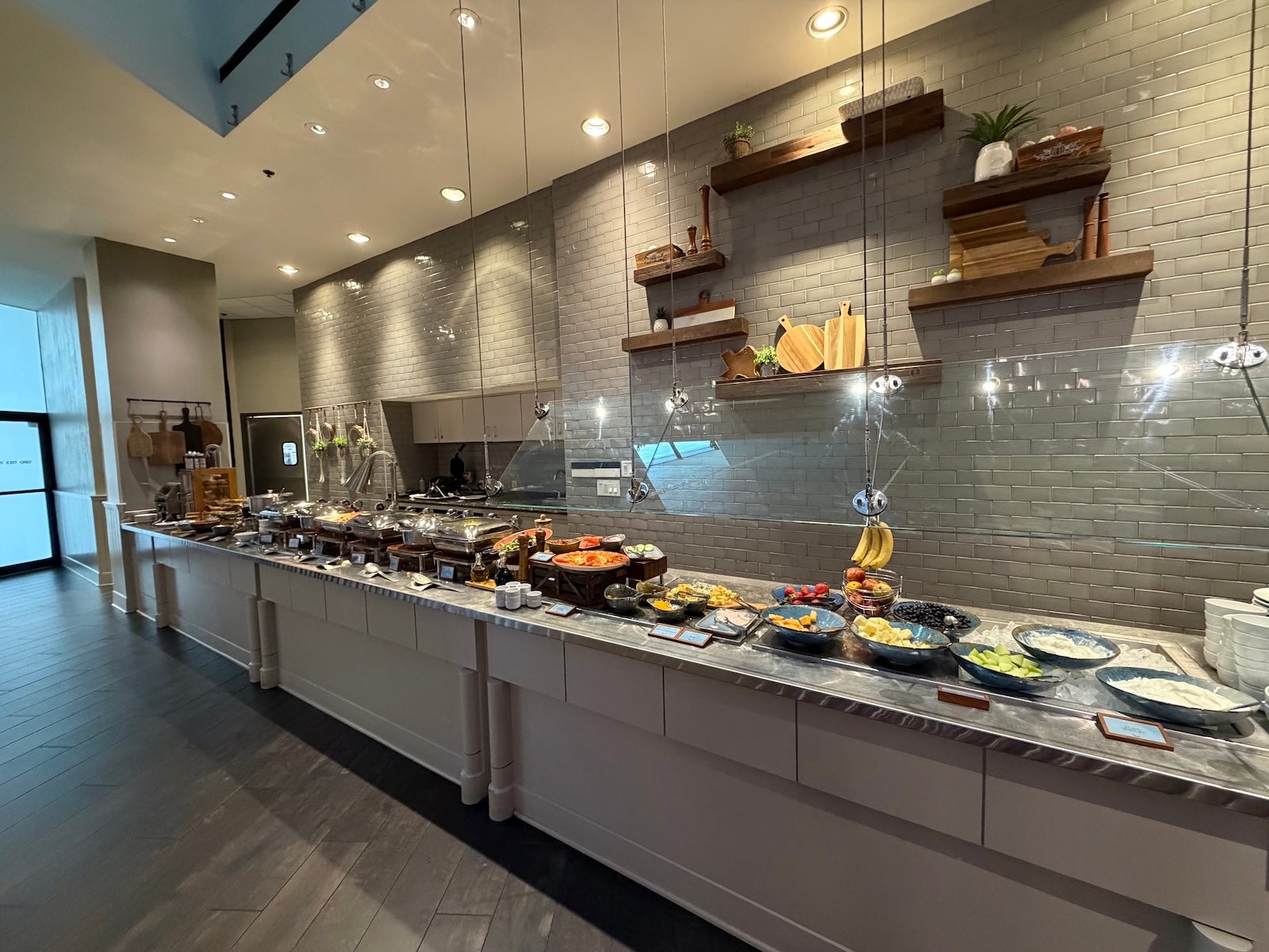 Included breakfast buffet at the Hyatt Regency Houston Downtown.