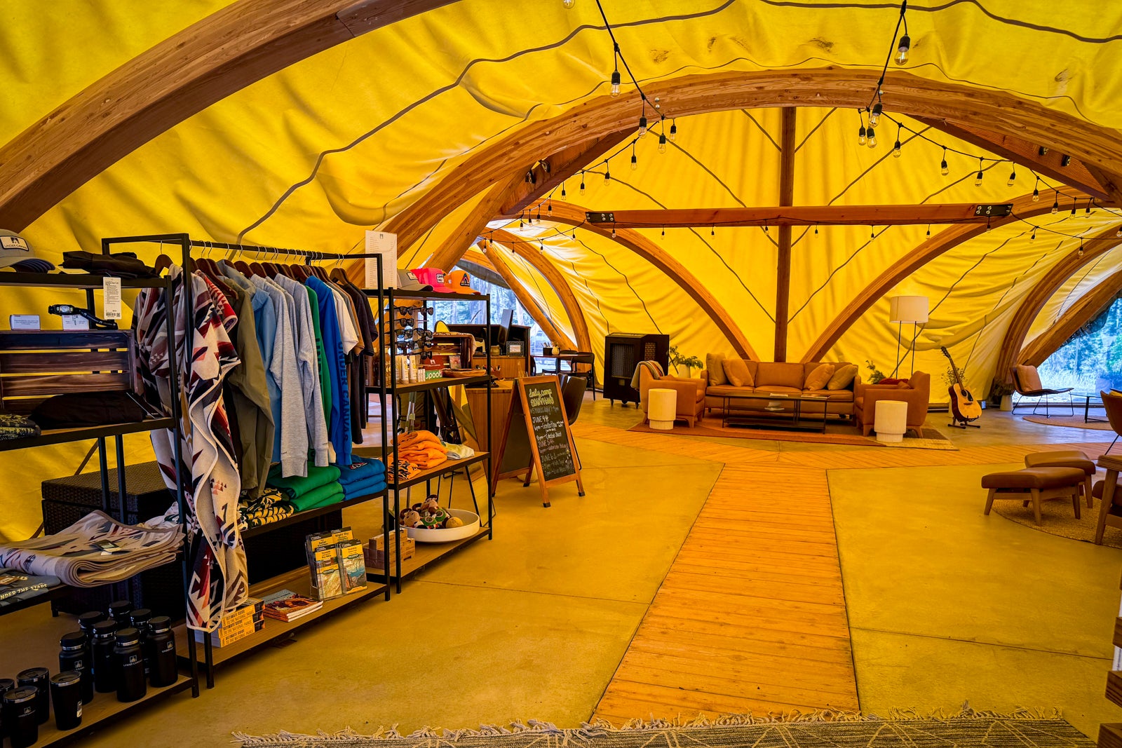 Under Canvas Yosemite lobby tent