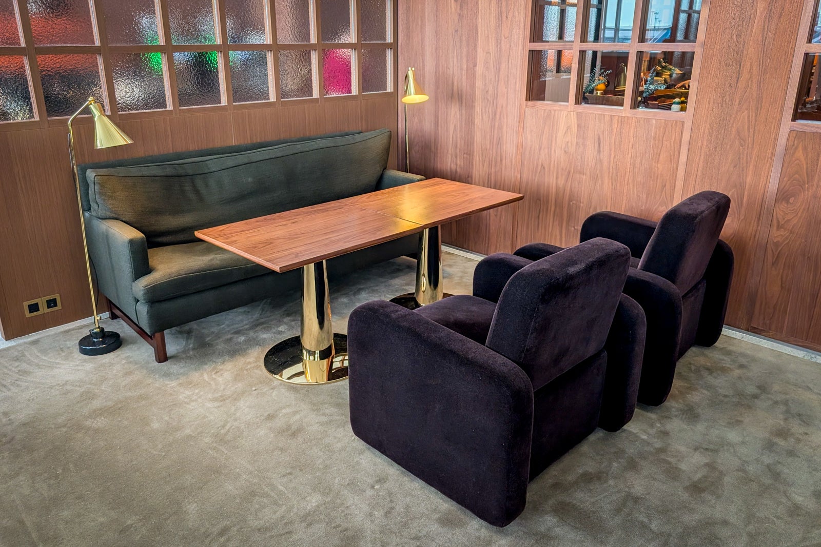 Seating in The Wing, First, lounge in Hong Kong