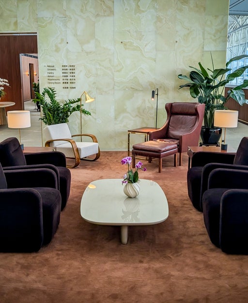 Cathay Pacific The Wing, First, lounge in Hong Kong