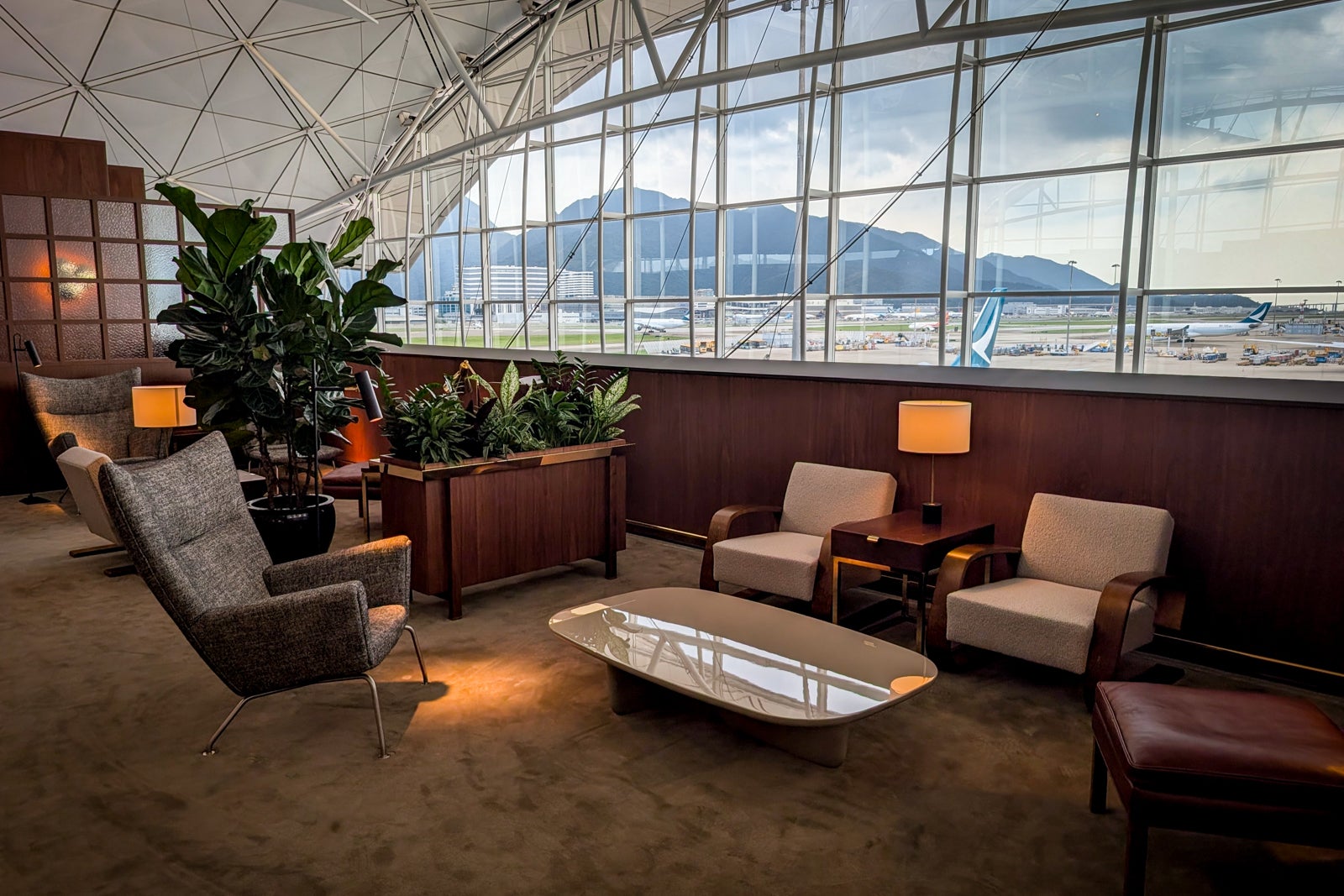 Seating in The Wing, First, lounge in Hong Kong
