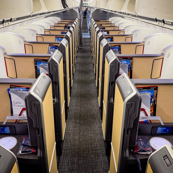 American Airlines A321XLR Flagship Suites business class from JFK-LAX