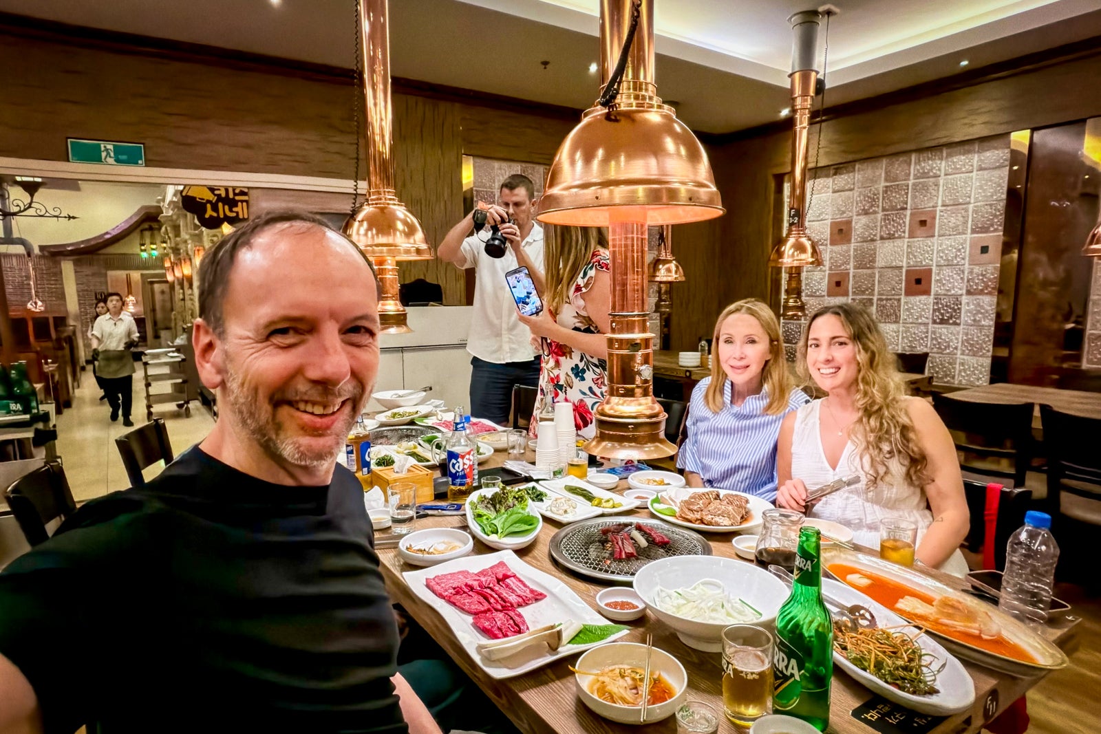 TPG's Gene Sloan experiencing Korean BBQ in Busan, South Korea.