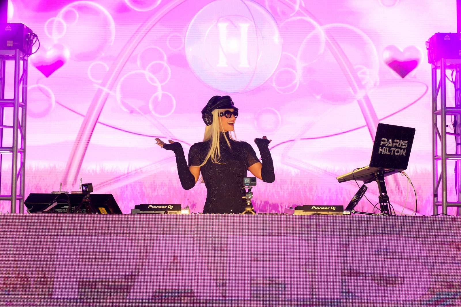 Paris Hilton takes the stage at Signia by Hilton Diplomat Beach Resort in Hollywood, Fla., on Friday, May 1, 2026. Her performance celebrates the resorts transition into Signia by Hiltons portfolio of exceptional hotels.