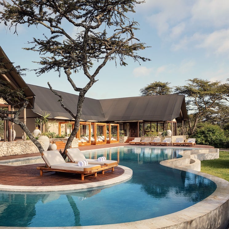 A new JW Marriott just opened in Kenya, located on a 45,000-acre private conservancy