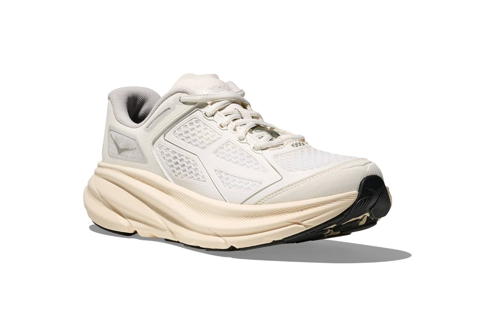 White Hoka running shoes