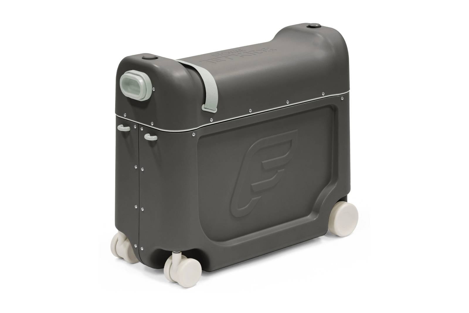 Gray kids ride-on suitcase