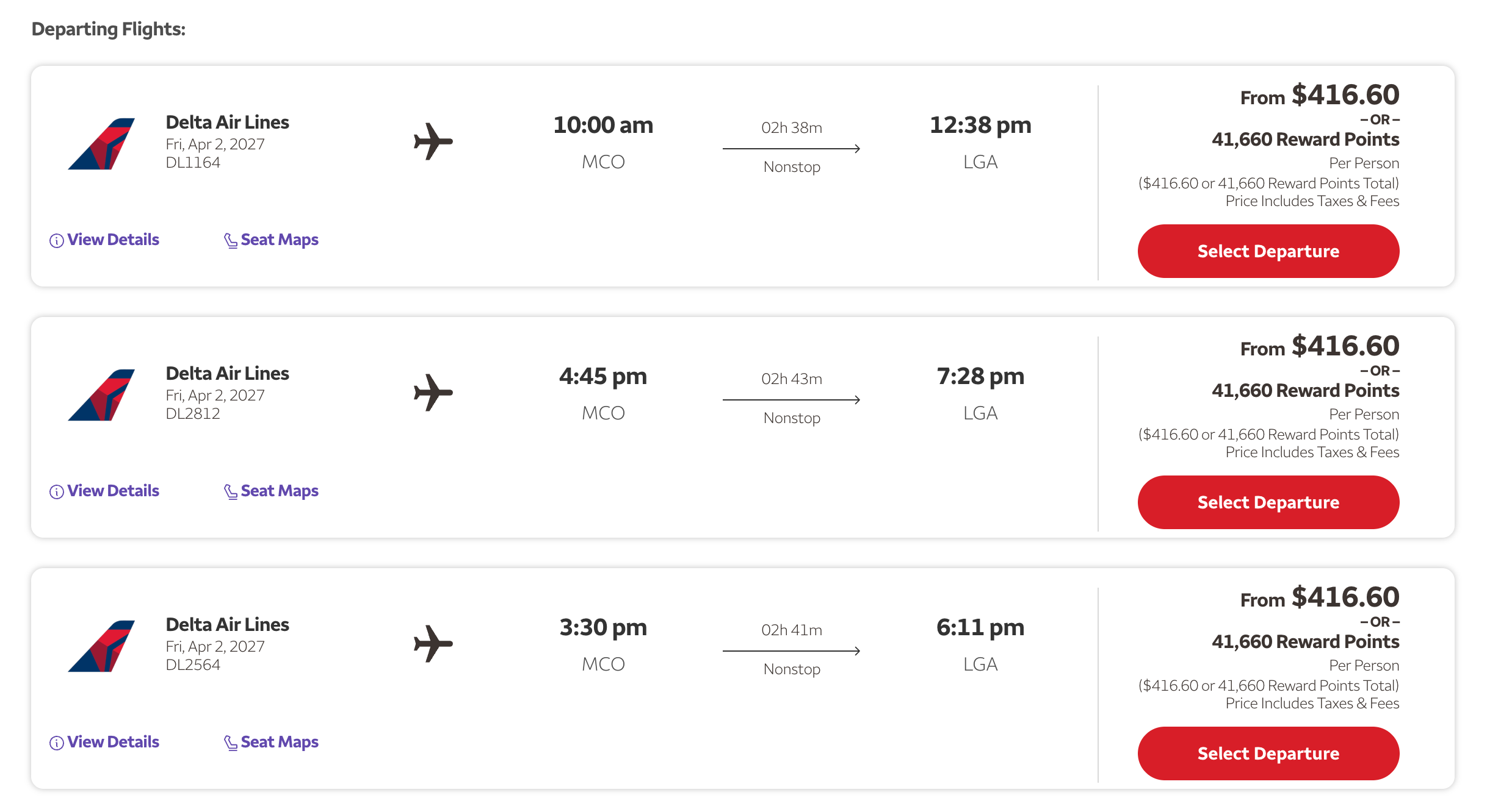 Searching for a flight in Wells Fargo Travel