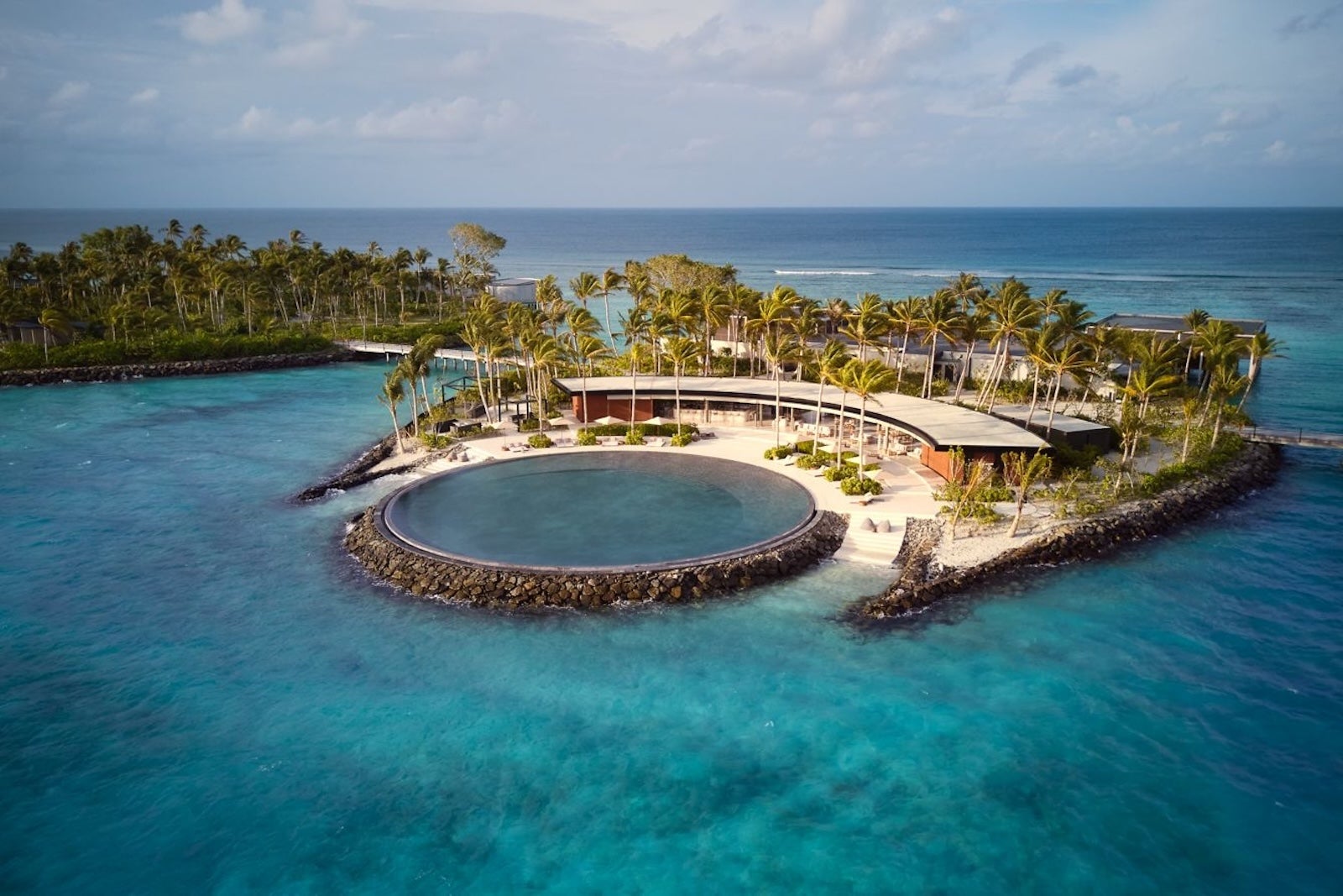 The Ritz-Carlton Maldives, Fari Islands aerial shot