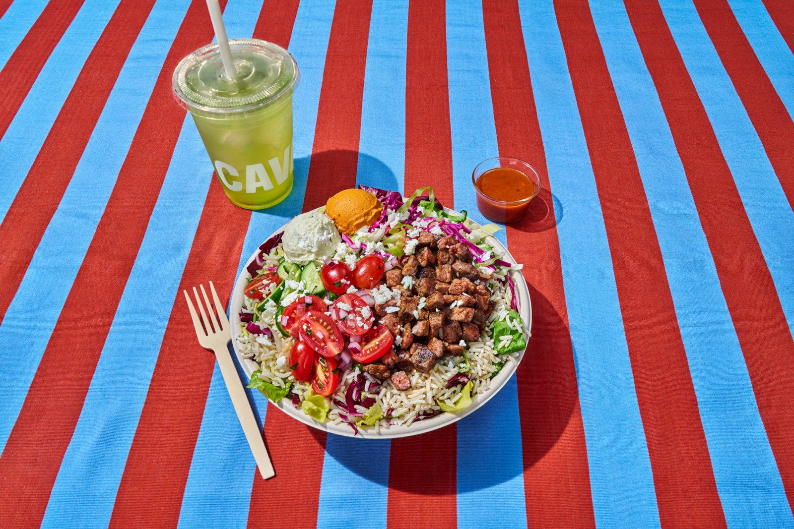picture of a rice bowl at Cava