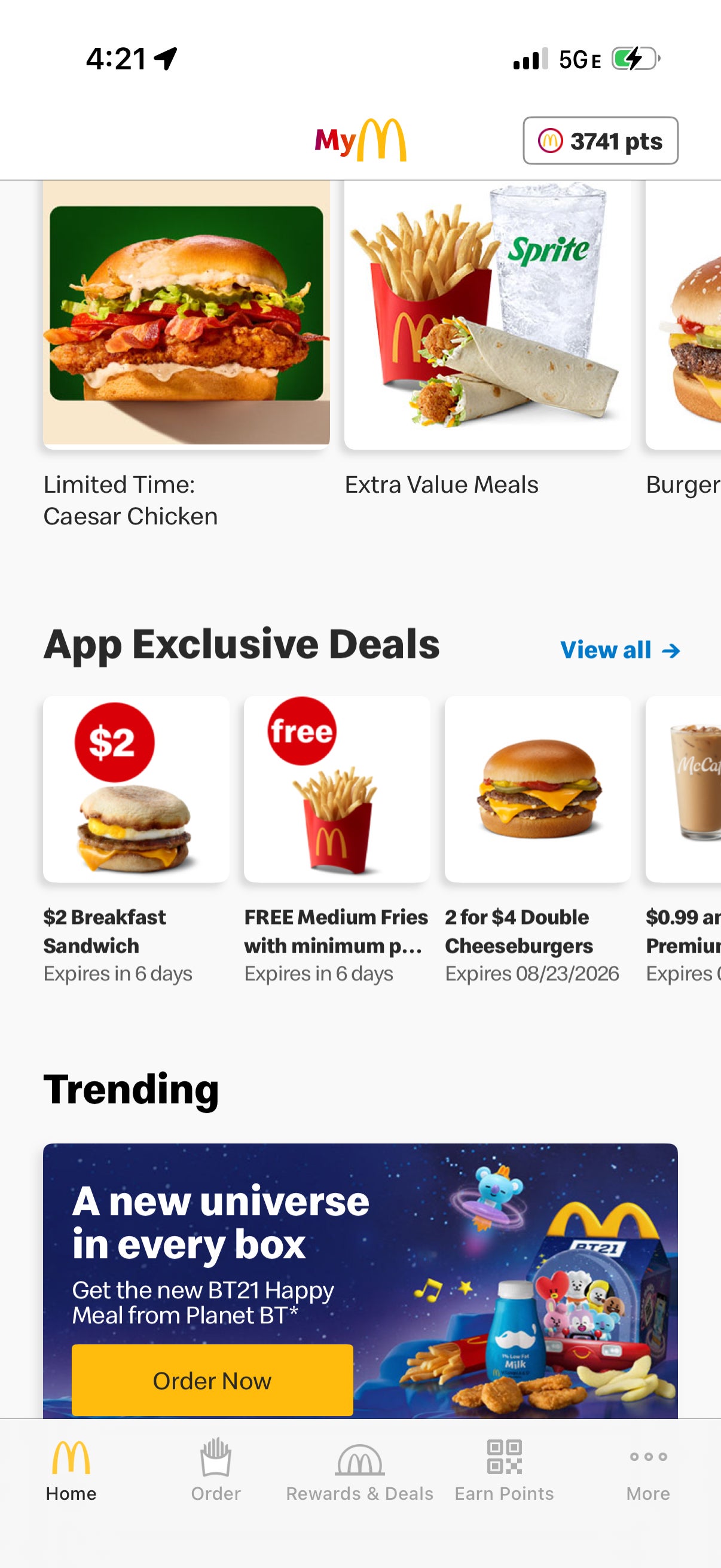 App Exclusive Deals. MCDONALD'S