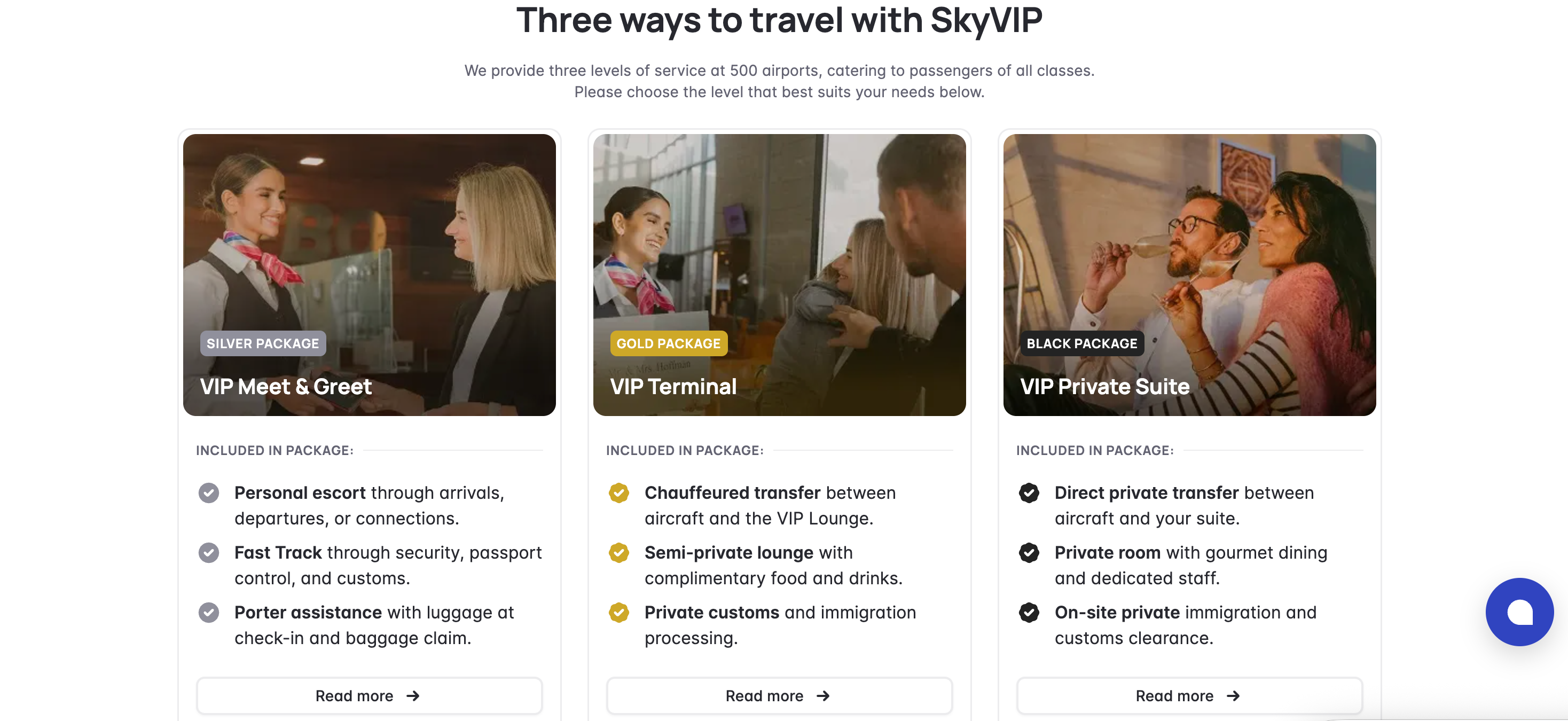 SKYVIP tiers