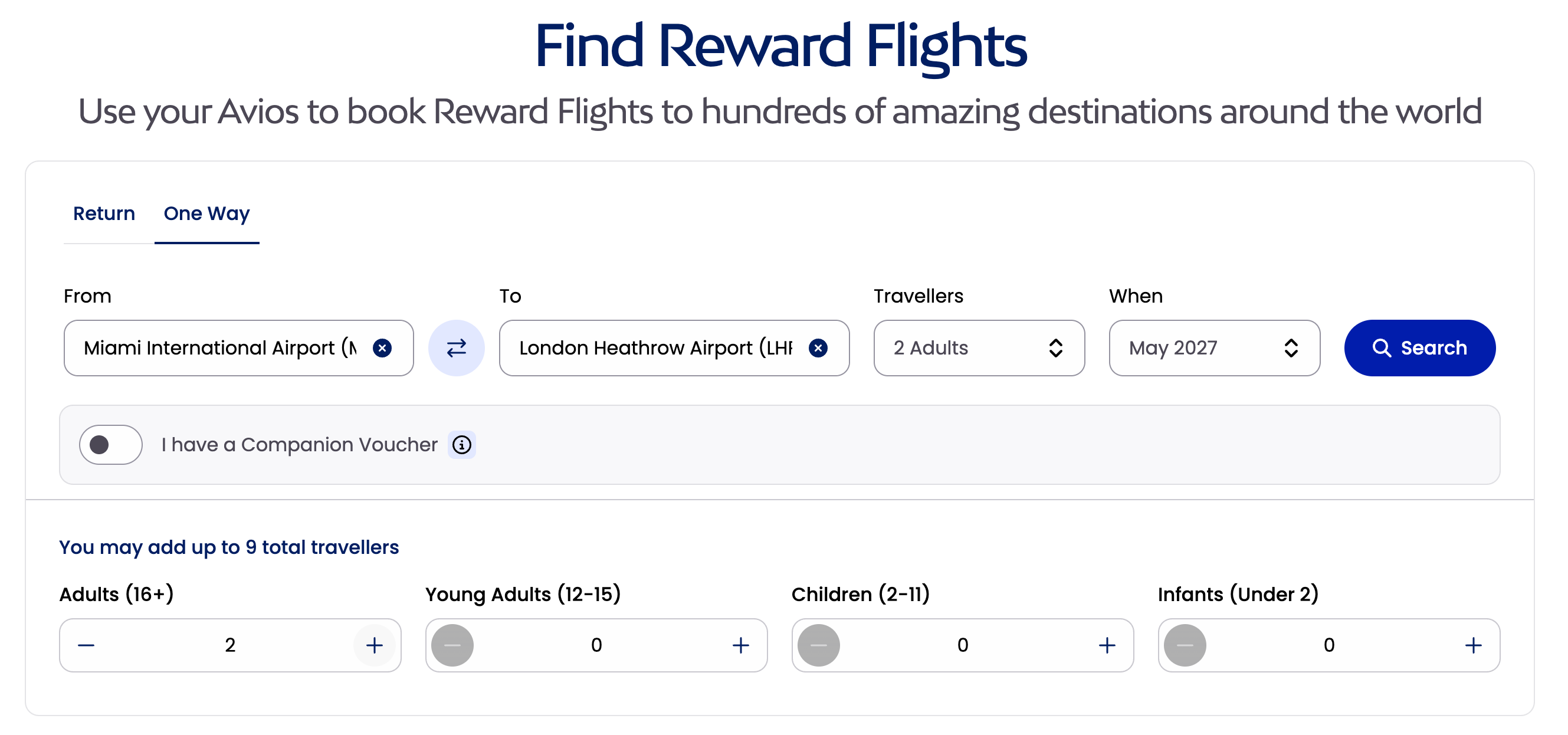 Avios udostępnia widok miesięczny dostępności nagród na lotach BA, Iberii i Aer Lingus