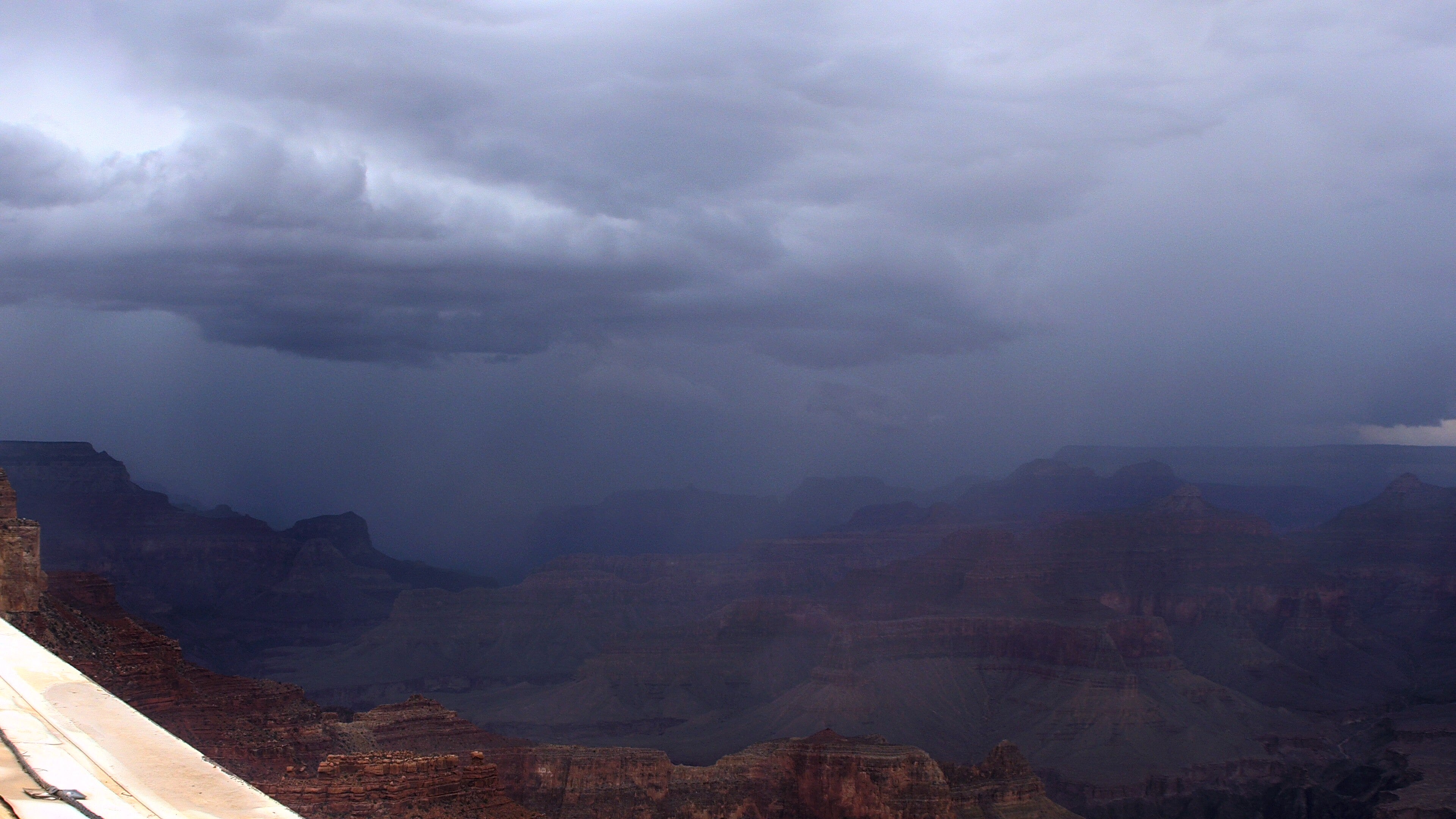 View from Yavapai Point webcam on the Grand Canyon's South Rim looking NW