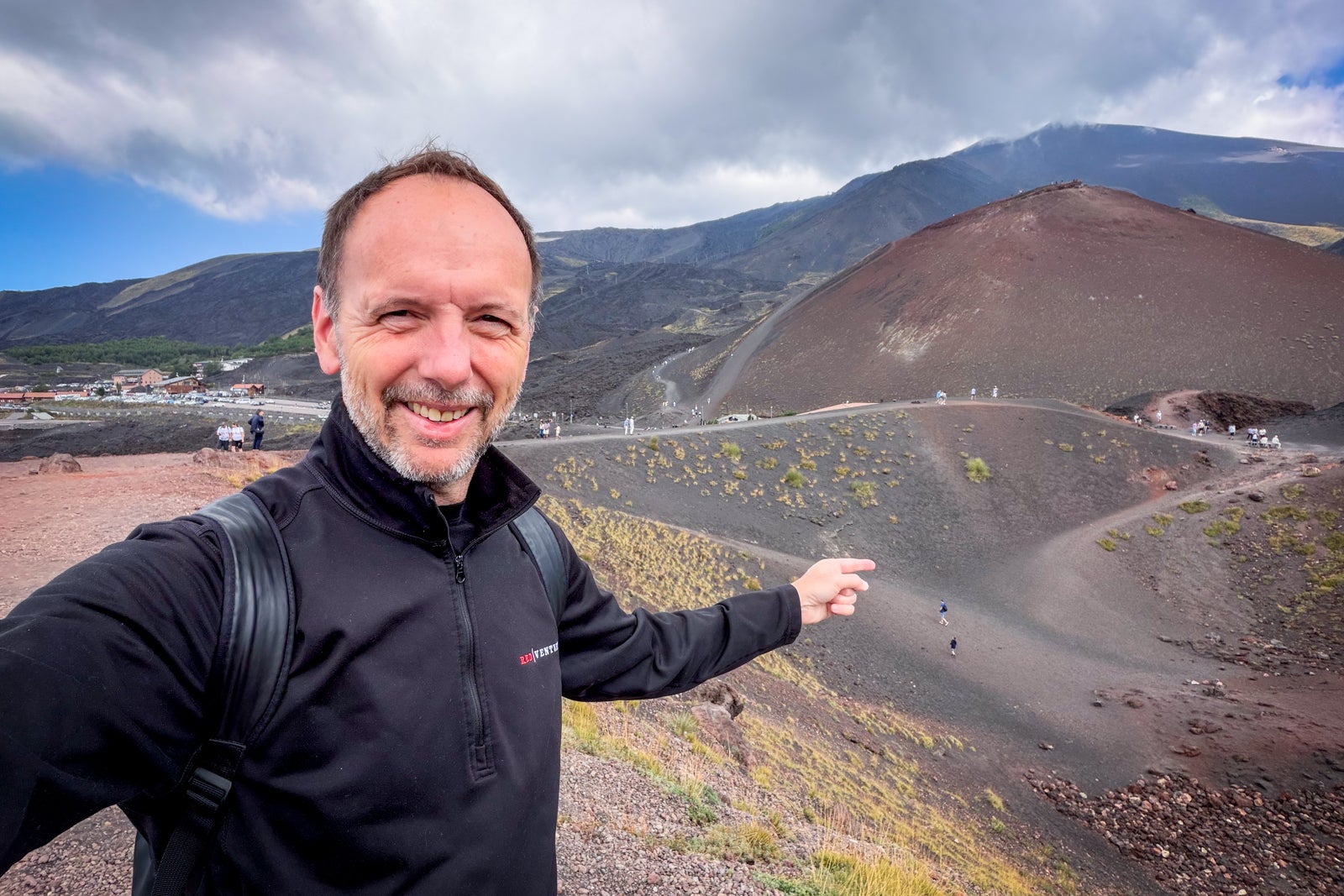 TPG's Gene Sloan atop Mt. Etna