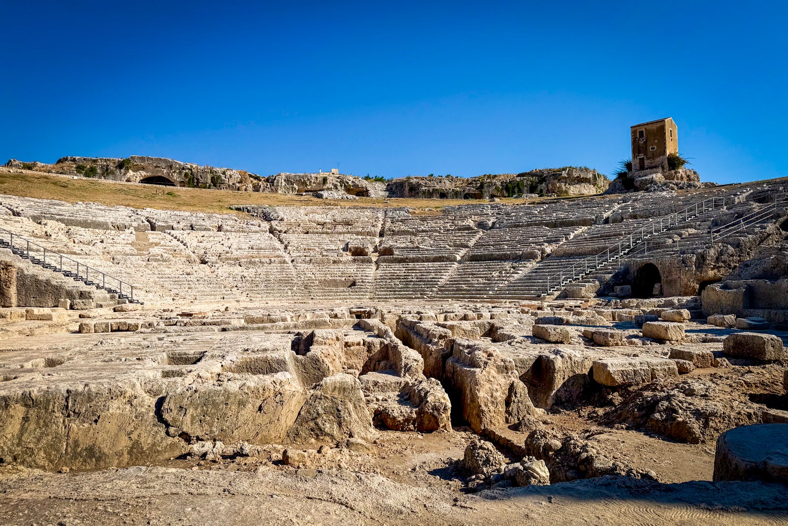 The ancient Greek theater of Syracuse.