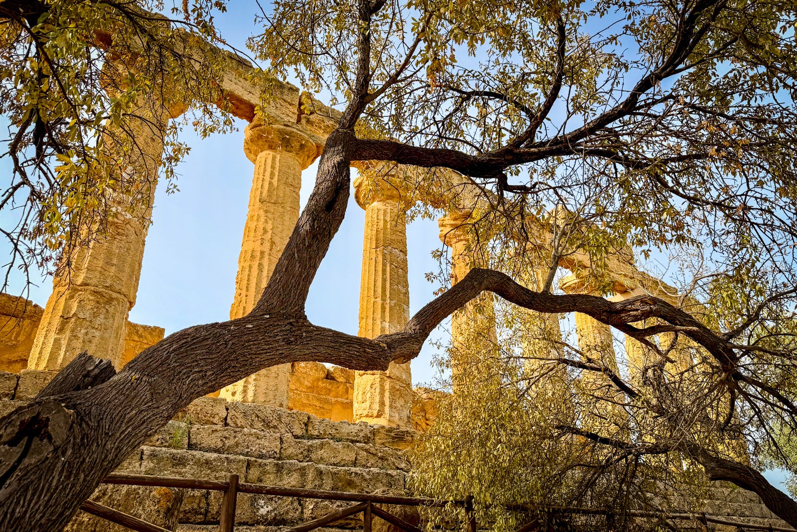 An ancient Greek temple at Agrigento.