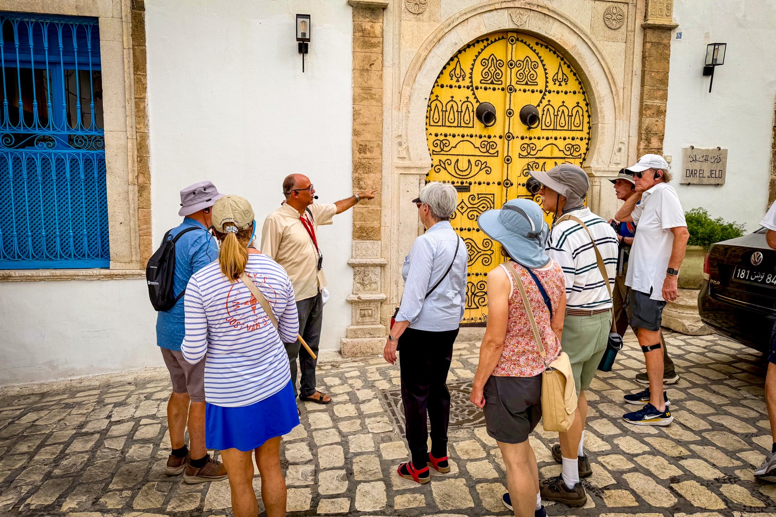 Smithsonian Journeys passengers touring the historic Medina of Tunis.
