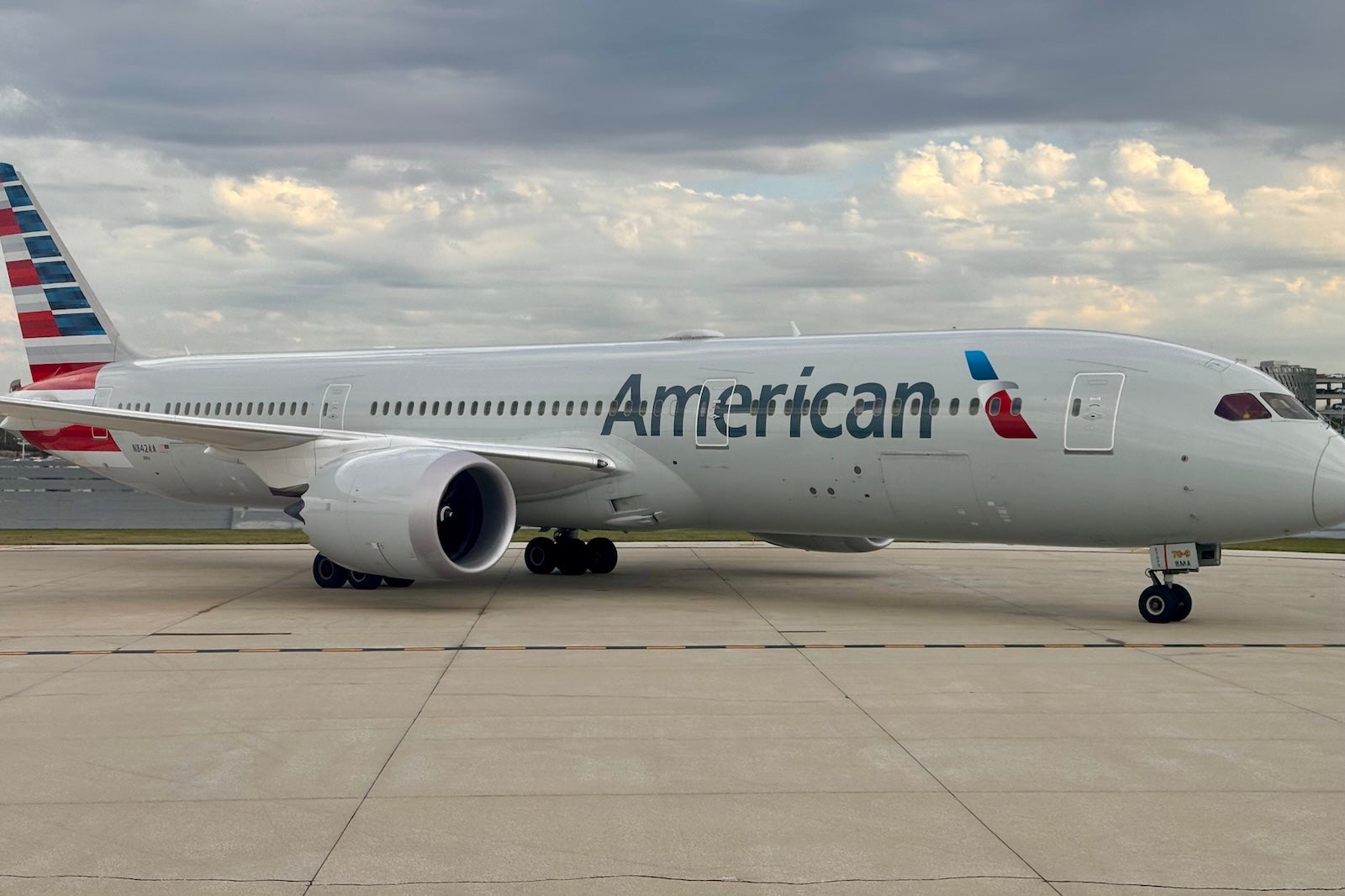 American Airlines plane on tarmac