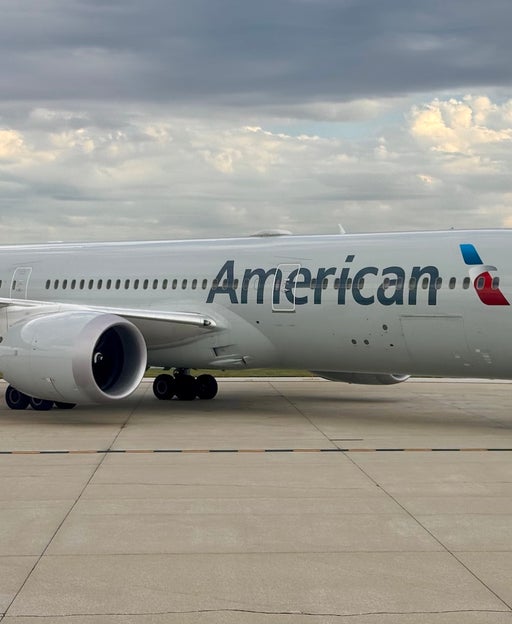 American Airlines plane on tarmac