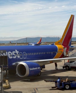 Southwest Airlines plane at gate