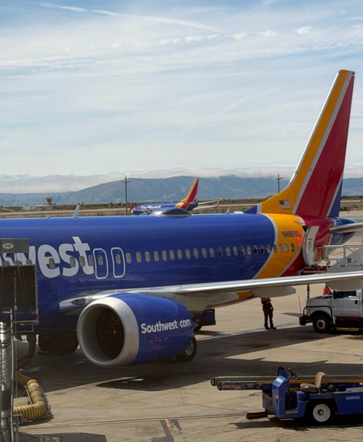 Southwest Airlines plane at gate