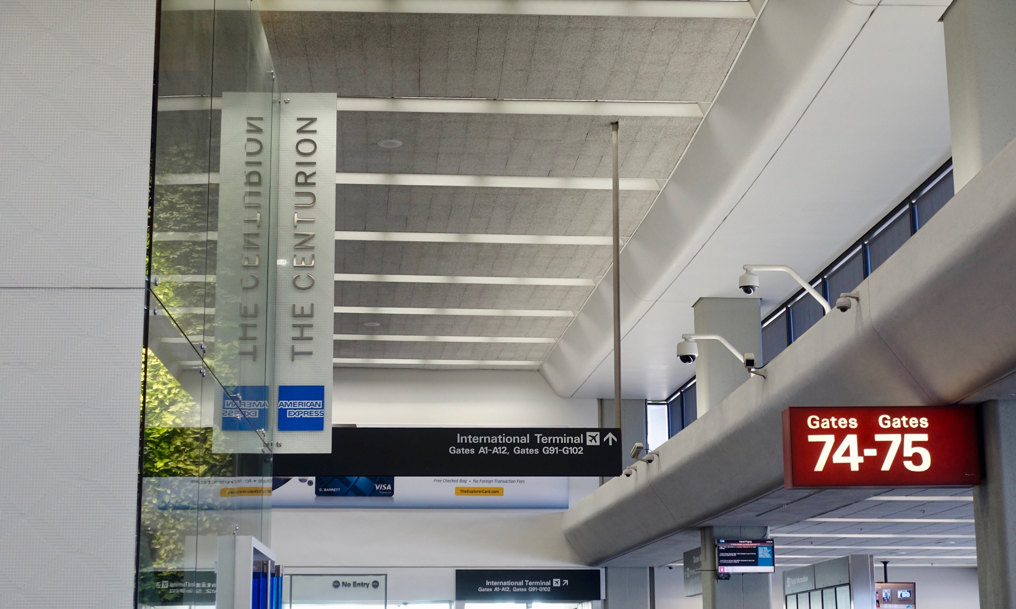 The entrance to the Centurion Lounge in San Francisco (SFO).