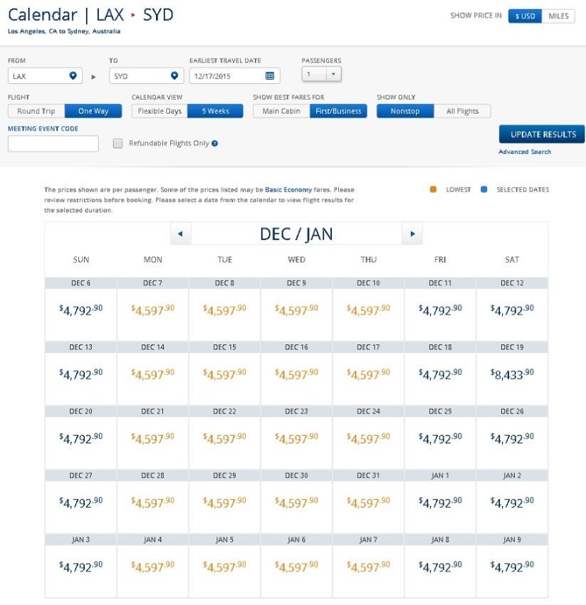 You can purchase these tickets over the holidays with Dollars, but not with miles.
